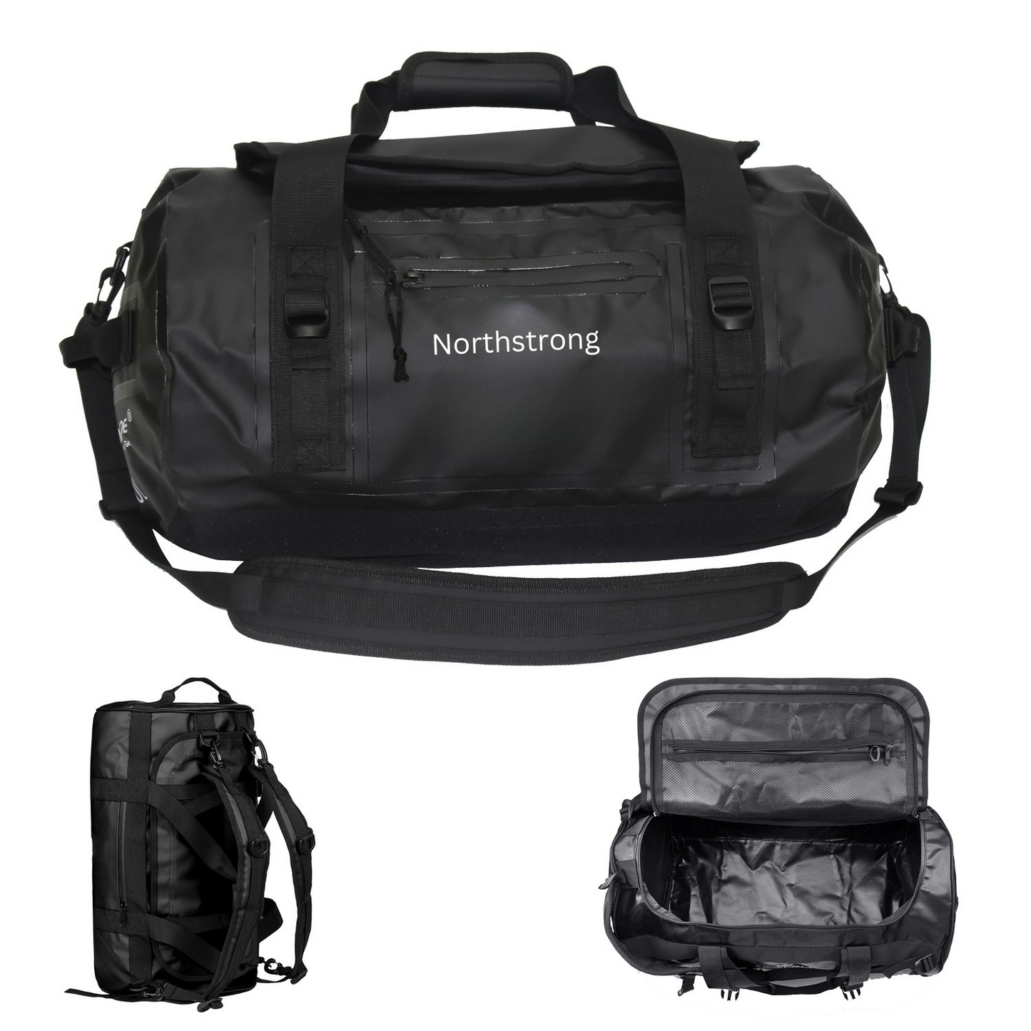 Waterdichte tas | 60 L | watersport | outdoor | duffelbag | zwart