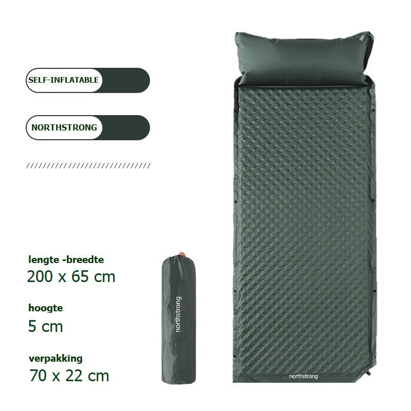 Northstrong | automatisch opblaasbare matras | extra lang & breed | 200 x 65 x 5