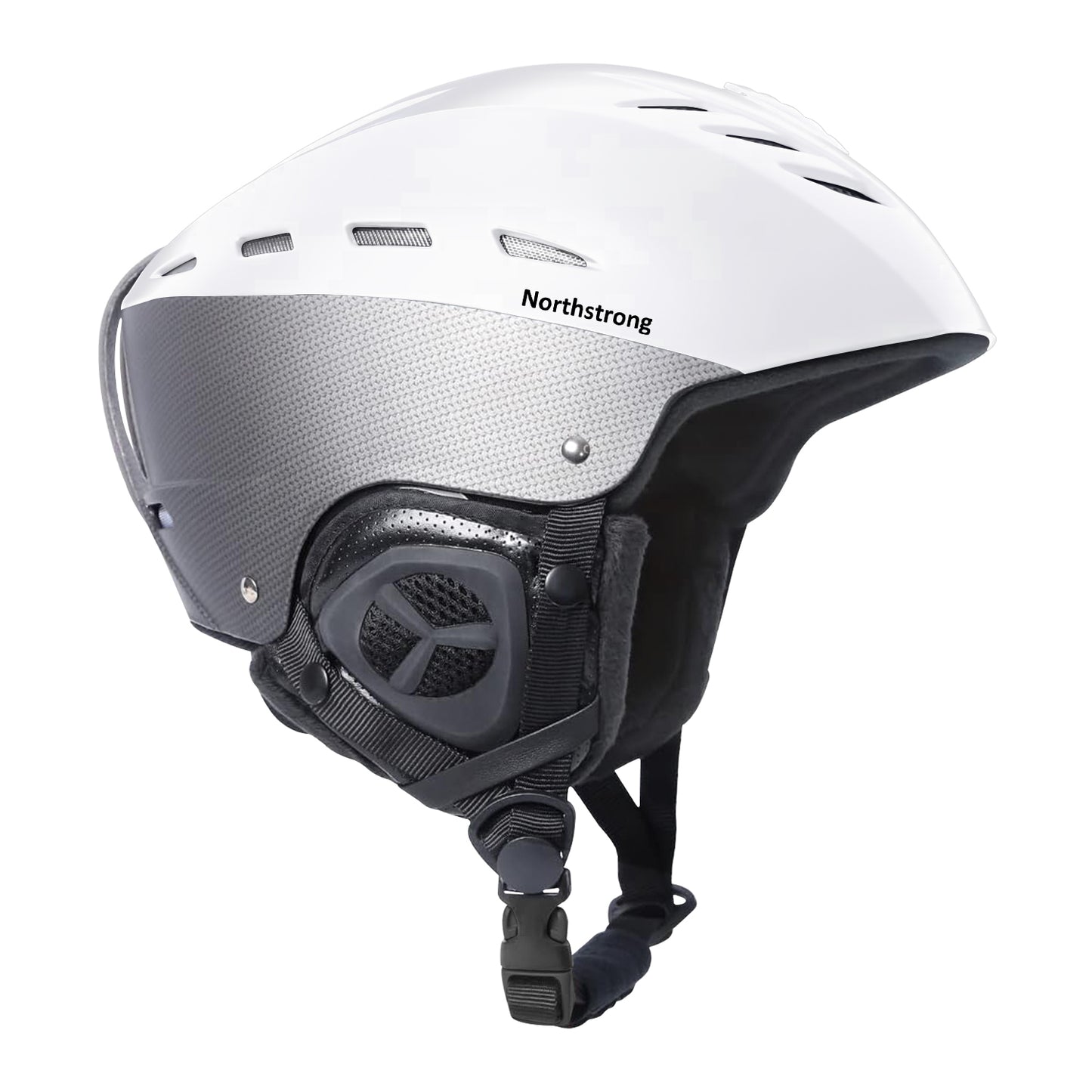 Northstrong ski en snowboard helm | L/XL=zwart | S/M=wit
