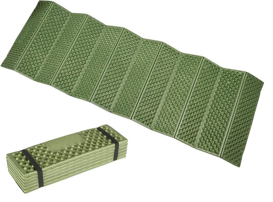 Campingwise | Isolatiemat | Opvouwbaar| 183 x 61 x 2.0 cm| groen/grijs
