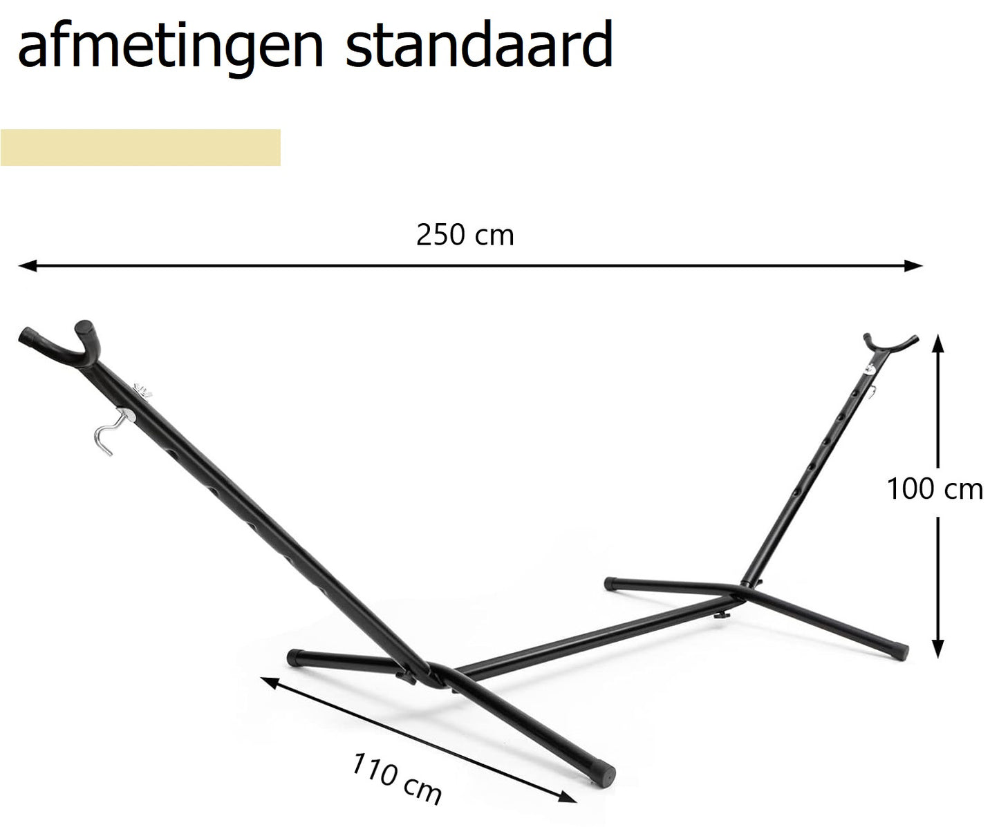 Hangmat met zeer stevige standaard | luxe-living hangmat | model 2025