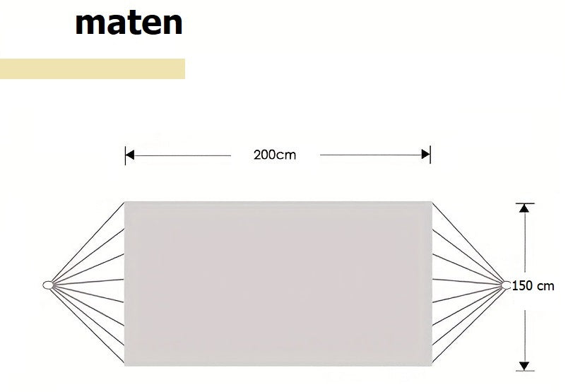 Hangmat met zeer stevige standaard | luxe-living hangmat | model 2025