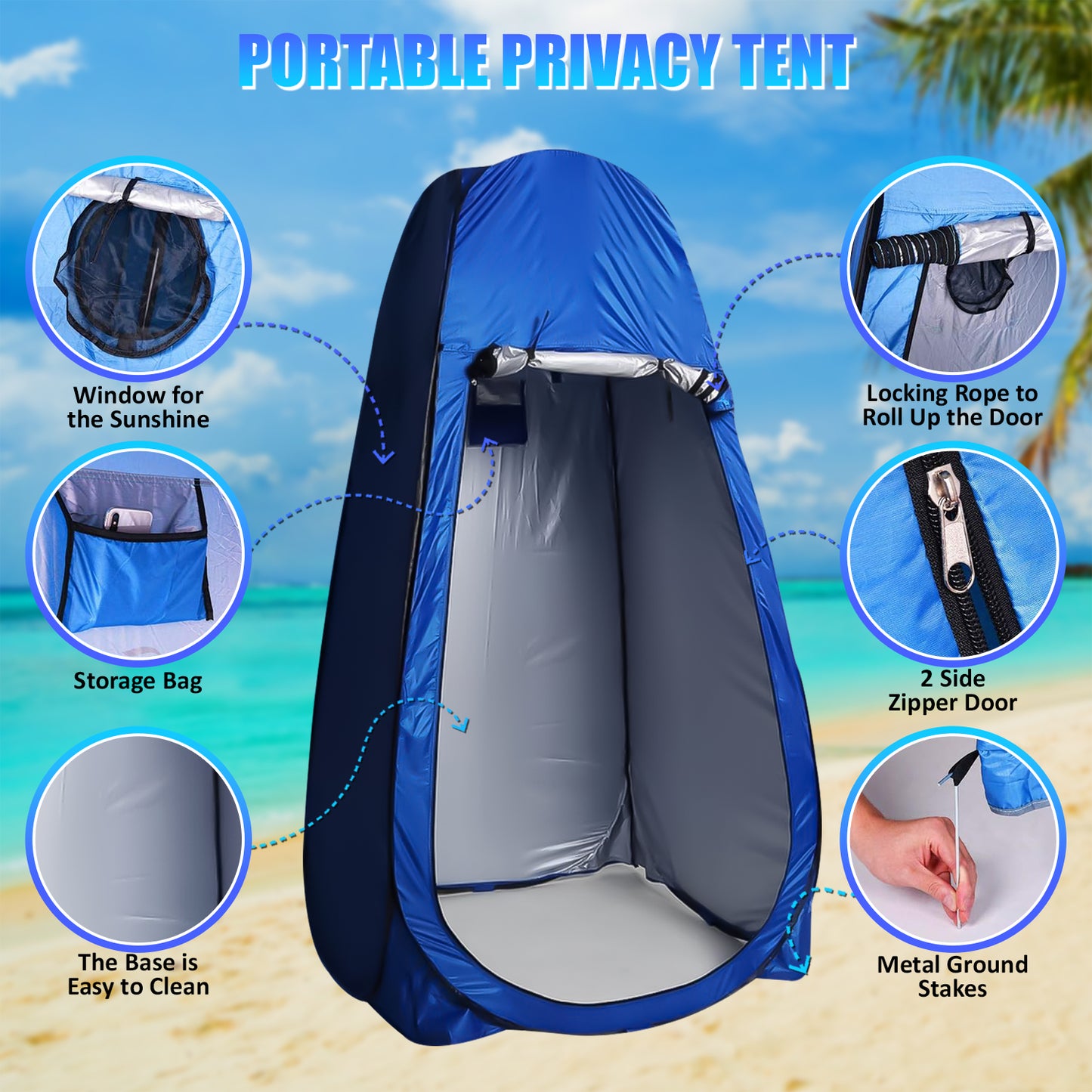 Pop-up douche-tent | omkleed-tent | spray-tent