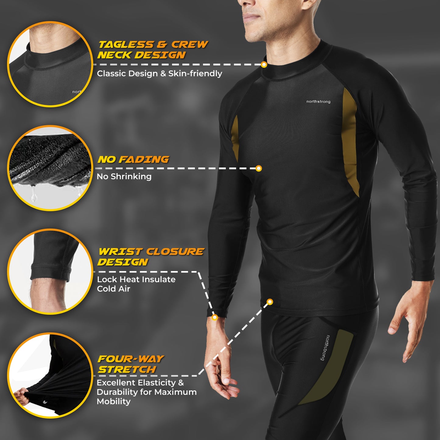 Thermo kleding set voor mannen en vrouwen | maten S/M en L/XL